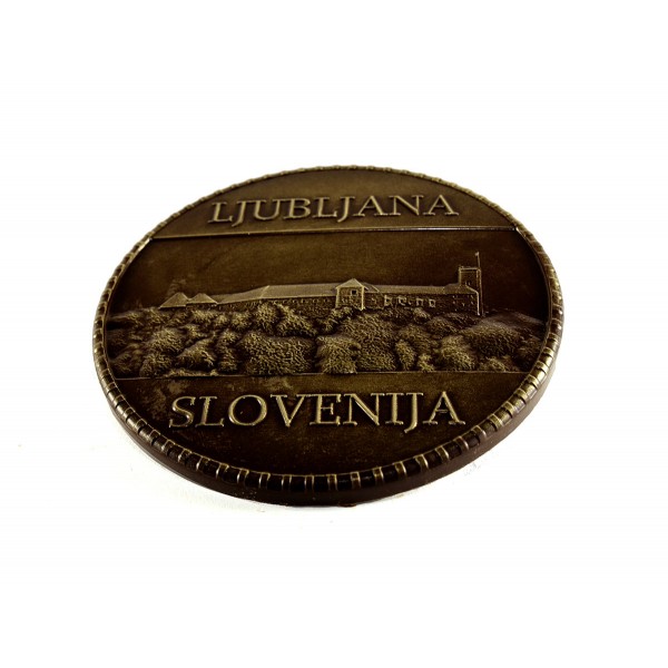 Temna čokolada - kovanec Ljubljana